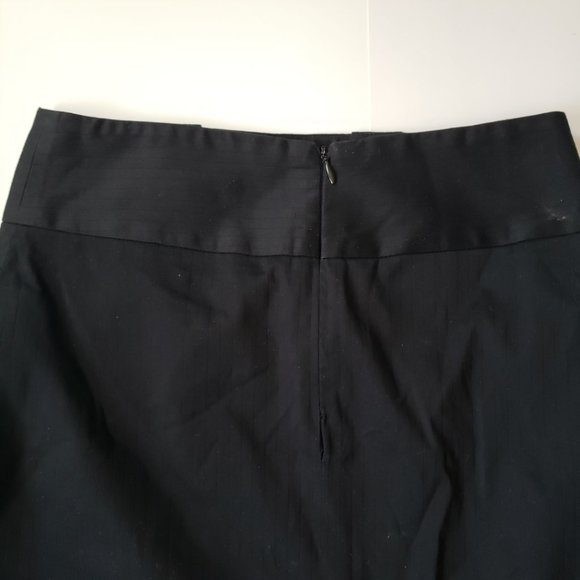 Bedo High Waist Black Classic Pencil Skirt with Slit - Picture 7 of 9